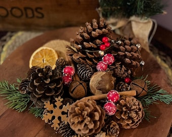 Primitive Christmas Potpourri | Rustic Holiday Scented Bowl Filler | Farmhouse Winter Home Decor