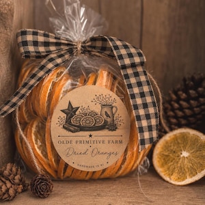 Dried Orange Slices-15/25/50 slices-Potpourri-Primitive Decor-Vase Filler