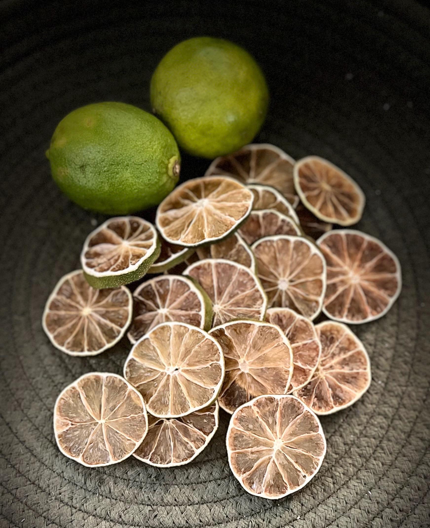 Dried Lime Slices-25 or 50 slices- Potpourri-Primitive Decor-Vase Filler - Thumbnail 2