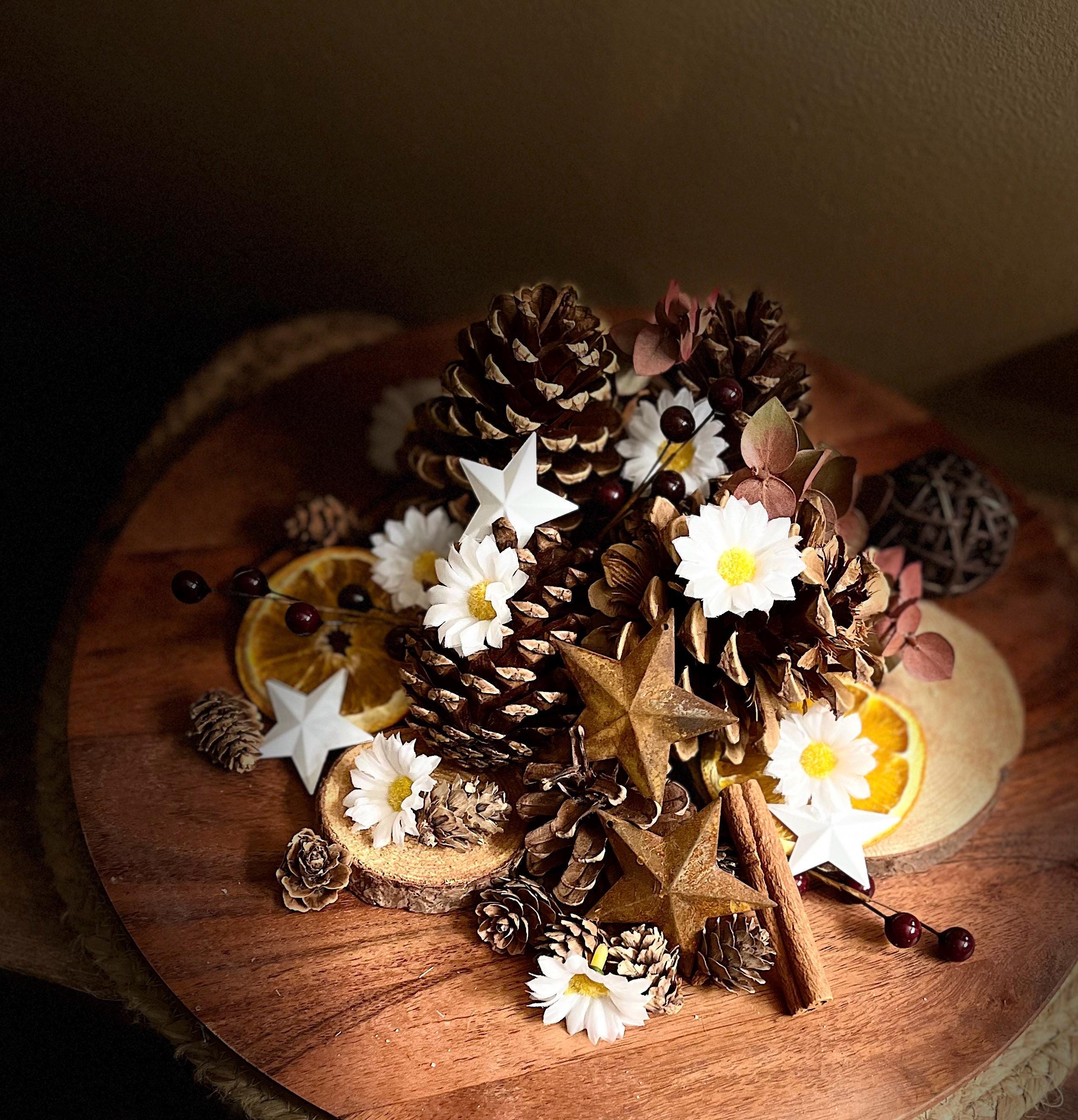 Primitive Daisy Potpourri|Floral Bowl Filler|Rustic Home Fragrance|Vintage Country Style - Thumbnail 4