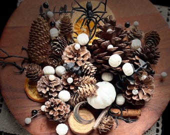 Halloween Potpourri: Spooky Fall Decor with Silver Moon & Black Eucalyptus