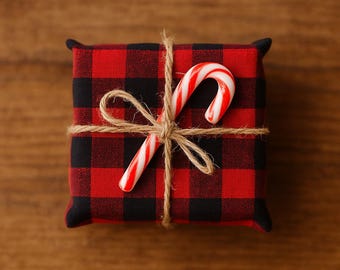 Peppermint Goat Milk Soap – Handmade • Christmas Soap Gift • Holiday Stocking Stuffer • Wrapped • Country Farmhouse