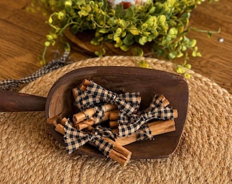 Primitive Cinnamon Stick Bundles | Rustic Farmhouse Tiered Tray Bowl Filler Country Home Decor