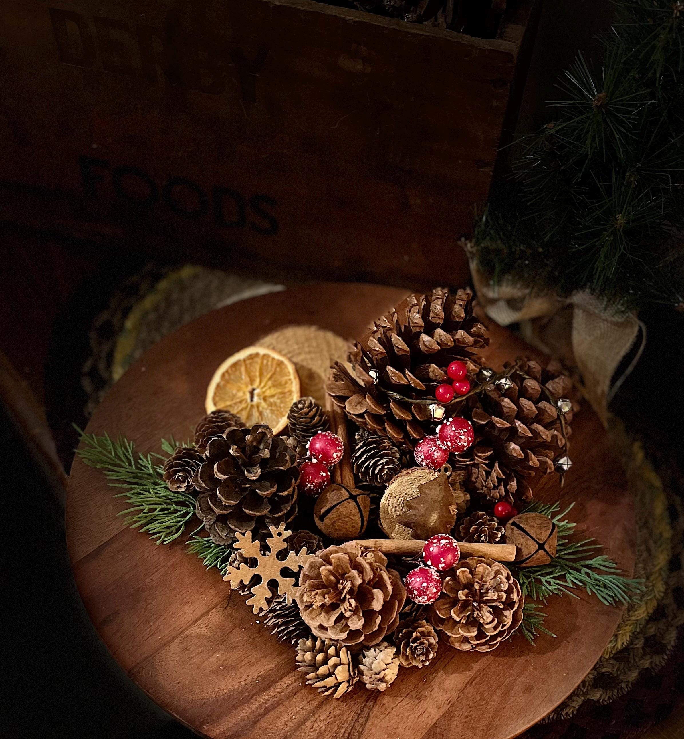 Primitive Christmas Potpourri|Holiday Scented Bowl Filler|Rustic Winter Home Decor - Thumbnail 2