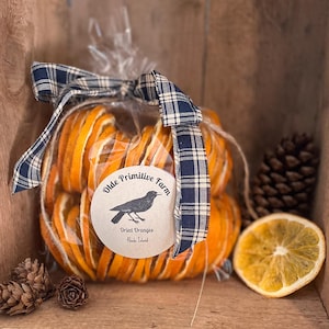 Dried Orange Slices-25 or 50 slices-Potpourri-Primitive Decor-Vase Filler