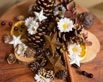 Primitive Daisy Potpourri|Floral Bowl Filler|Rustic Home Fragrance|Vintage Country Style