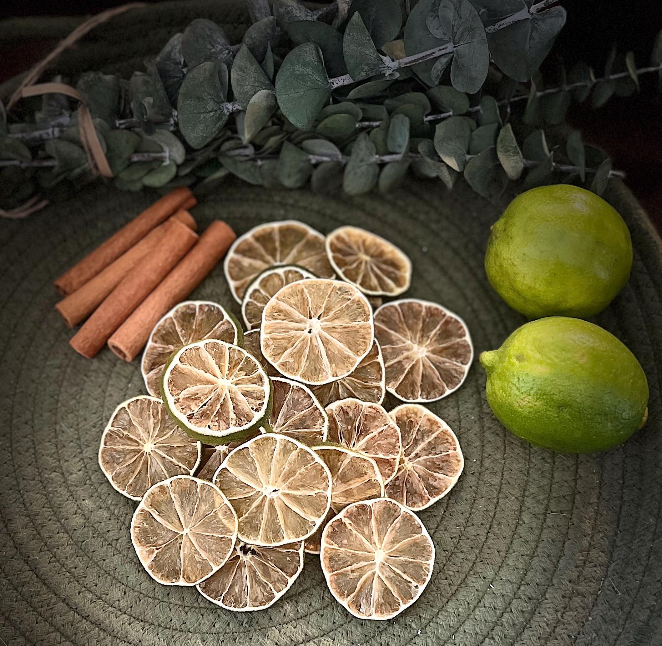Dried Lime Slices-25 or 50 slices- Potpourri-Primitive Decor-Vase Filler - Thumbnail 3