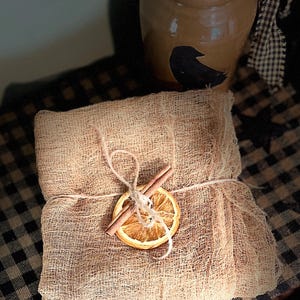 2 Yards of Coffee + Cinnamon Stained Primitive Cheesecloth-Grungy-Decorating