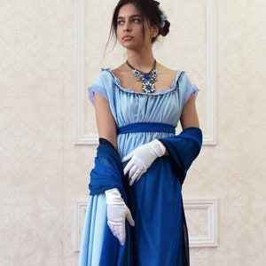 Sailor Moon Sailor Mercury Regency Gown Cosplay Dress