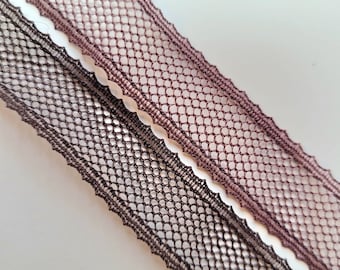 Edge Ribbon for Sewing and Wigs - 1 Yard - Medium Brown - Dark Brown