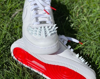 white air force 1 with red bottoms