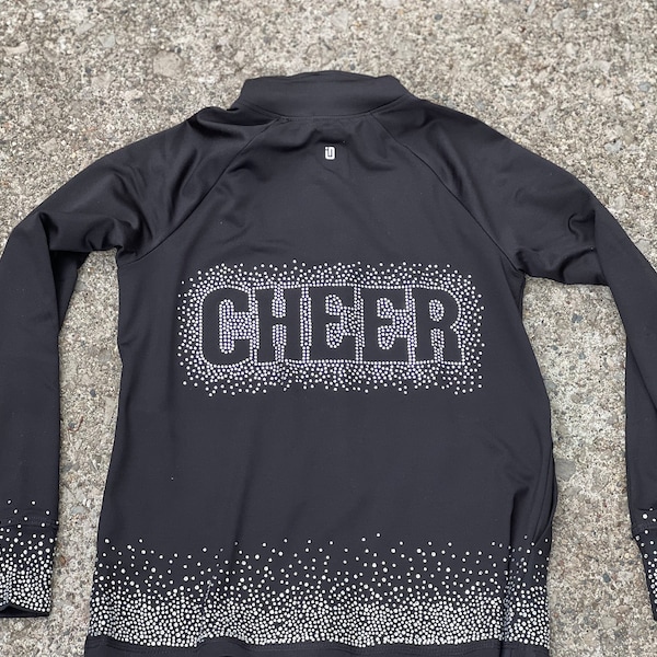 Rhinestone Cheer Coach Jacket Etsy