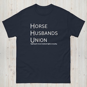 Marido de cavalo, equestre, presente engraçado para marido, camiseta para exposição de cavalos, 100% algodão