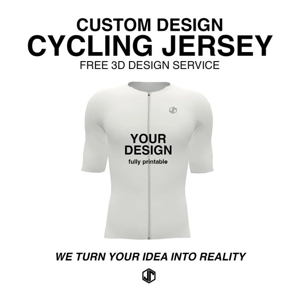 Custom Cycling Jersey, High Quality, Full Zipper, 3 Rear Pocket & Zipper Compartment, Silicone Gripper