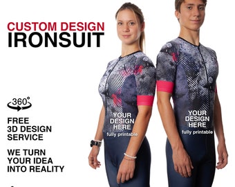 Custom-Made Triathlon Ironsuit - Tailored to Your Size, Gender, & Design Preferences - Sustainable and High-Quality Material