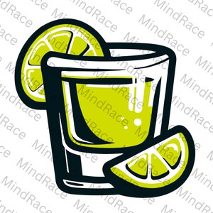 Shot Glass SVG, Shot Glass PNG, Party, Design, Clipart, Vector, File, Alcohol, T shirt, Instant Download, with Lime, Cut Files, For Cricut