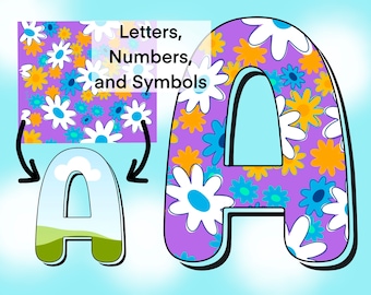 Canva Alphabet Template, Canva Frames, Easy Drag and Drop, Create your own Alphabet, Doodle, Letters, Numbers, Symbols, PNG, SVG, PDF
