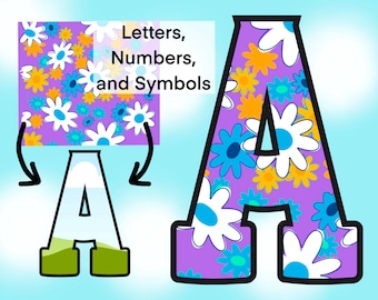 Canva Alphabet Template, Canva Frames, Easy Drag and Drop, Create your own Alphabet, Doodle, Letters, Numbers, Symbols, PNG, SVG, PDF