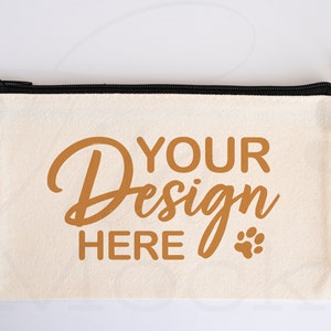 Makeup Bag Mockup, Cosmetic Bags Mockup, Jewelry Bag Mockup, Sublimation Makeup Purse Mockup, Canvas Bag Mockup, Natural Cosmetic Bag Mockup