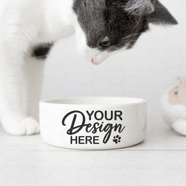 Pet Food Bowl Mockup, Pet Ceramic Bowl Mockup, Pet Bowl Mockup, Printify Mockup, Ceramic Pet Bowl Mockup, Cat Bowl Mockup, Dog Bowl Mockup