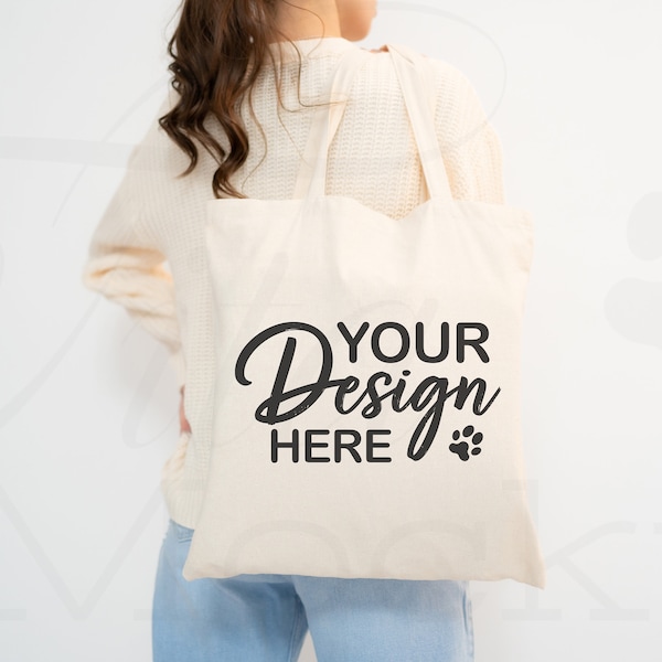 Tote Bag Mockup, Canvas Tote Bag Mockup, Print on Demand Mockup, Aesthetic Tote Bag, Gift Bag Mockup, Printify Tote Bag, Model Mock up