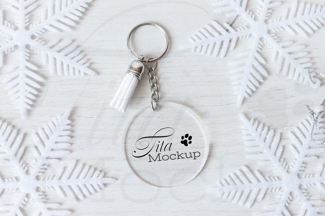 Acrylic Keychain Mockup, Keyring Mockup - Etsy