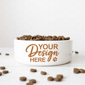 Pet Food Bowl Mockup, Pet Ceramic Bowl Mockup, Pet Bowl Mockup, Ceramic Pet Bowl Mockup, Cat Bowl Mockup, Dog Bowl Mockup, Printify Mockup