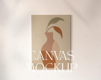 Vertikale Leinwand Mockup, PSD Leinwand Mockup, Minimalistische Wand Kunst Mockup, Leinwand Mockup Vorlage, Portrait Leinwand Mockup, Leinwandrahmen Mockup