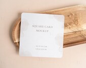 Rounded Corners Square Card Mockup, PSD Invitation Mockup, Square Greeting Card Mockup, Square Poster Mockup, Stationery Mockup Wedding PSD
