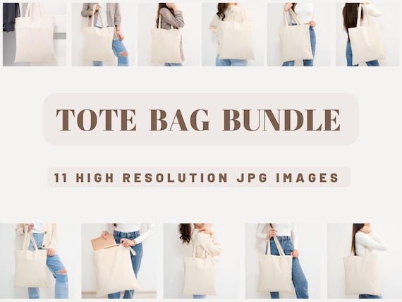 Tote Bag Mockup Bundle, Canvas Tote Bag Mockup, Aesthetic Tote Bag,Natural Tote Bag Mockup, Print on Demand Mockup, Shopping Tote Bag Mockup