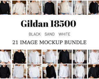 Gildan 18500 mockupbundel, hoodiemodelbundel, Gildan hoodiemodel, G185-modelmodel, oversized hoodiemodel, sweatermodelbundel