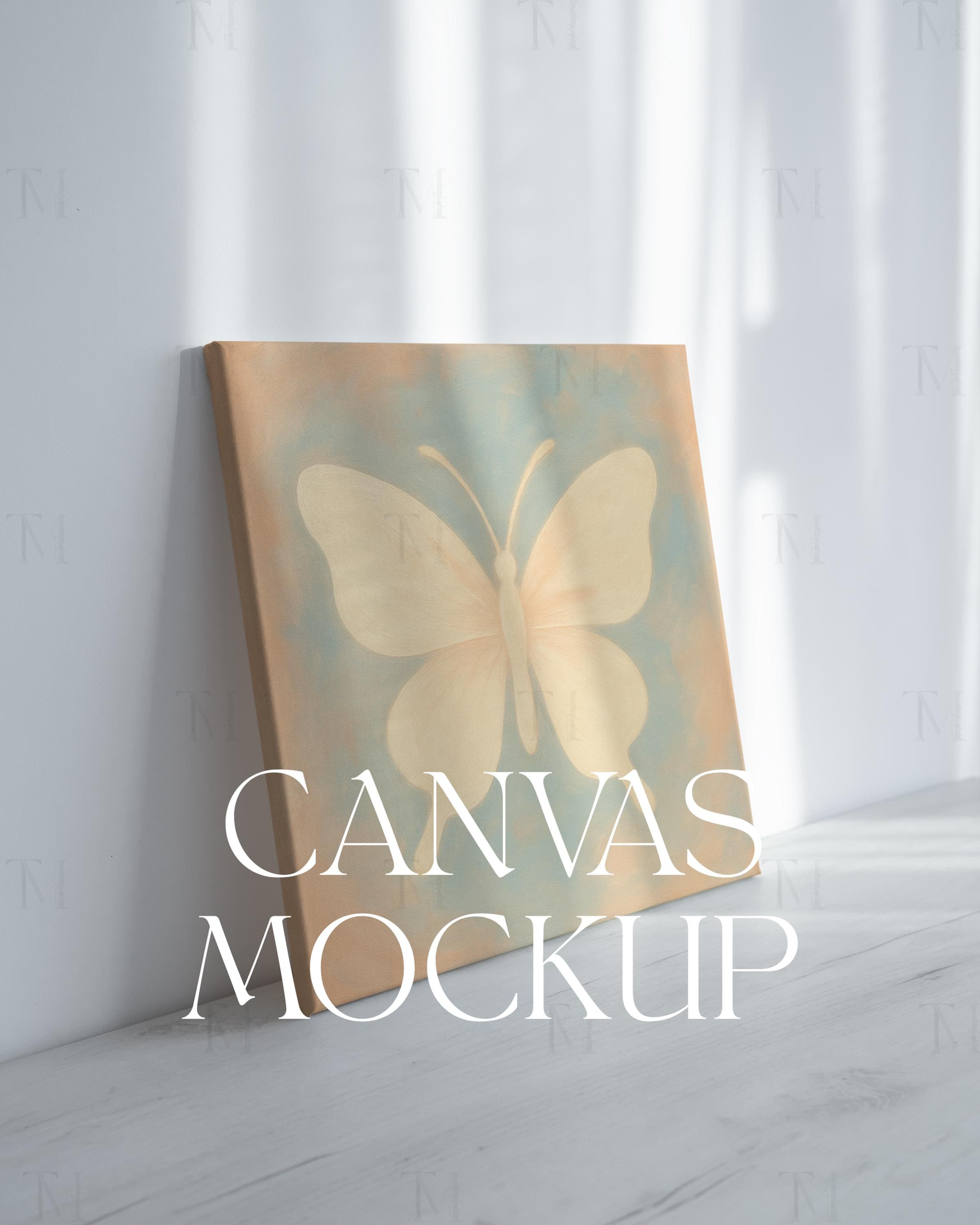 Perspective Canvas Mockup, Square Canvas Mockup, PSD Canvas Mockup ...