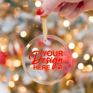 Glass Ornament Mockup, Clear Ornament Mockup, Christmas Ornament Mockup, Glass Ornament Printify, Ornament Mockup On Hand, Round Glass Mock
