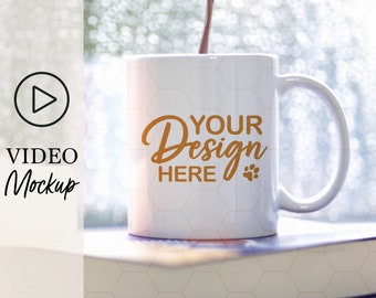 Video zu Becher Mockup, 11 Unzen Becher Mockup, Printould Becher Mockup, Kaffeebecher Mockup Video, Weiß Becher Mockup, Sublimationsbecher Mockup, Pod Mockups