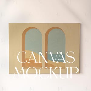 Horizontal Canvas Mockup, PSD Canvas Mockup, Minimalist Wall Art Mockup, Canvas Mockup Template, Landscape Canvas Mockup Canvas Frame Mockup