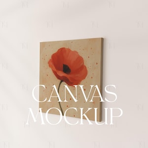 Mockup di tela quadrata, mockup di tela PSD, modello di mockup di tela, mockup di arte murale su tela, mockup di arte murale minimalista, mockup di cornice per tela