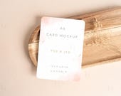 A6 Postcard Mockup, Rounded Corners Card Mockup, PSD Invitation Mockup, Wedding Card Mockup, Greeting Card Mockup, Minimalist Card Mock-up