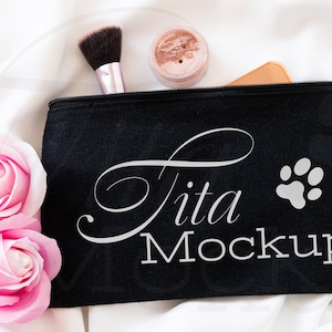 Cosmetic Bags Mockup, Makeup Bag Mockup, Jewelry Bag Mockup