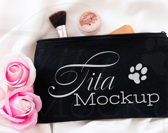 Cosmetic Bags Mockup, Makeup Bag Mockup, Jewelry Bag Mockup