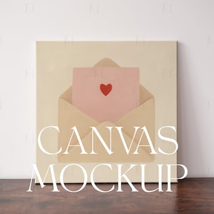 Square Canvas Mockup PSD, Canvas Frame Mockup, Canvas Mockup Template, Canvas Print Mockup, Blank Canvas Mockup, Wall Art Canvas Mockup