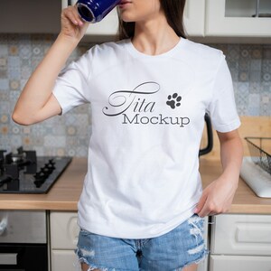 Bella Canvas 3001 Mockup, White Bella Canvas Mockup, T-Shirt Mockup, White T-Shirt Mockup