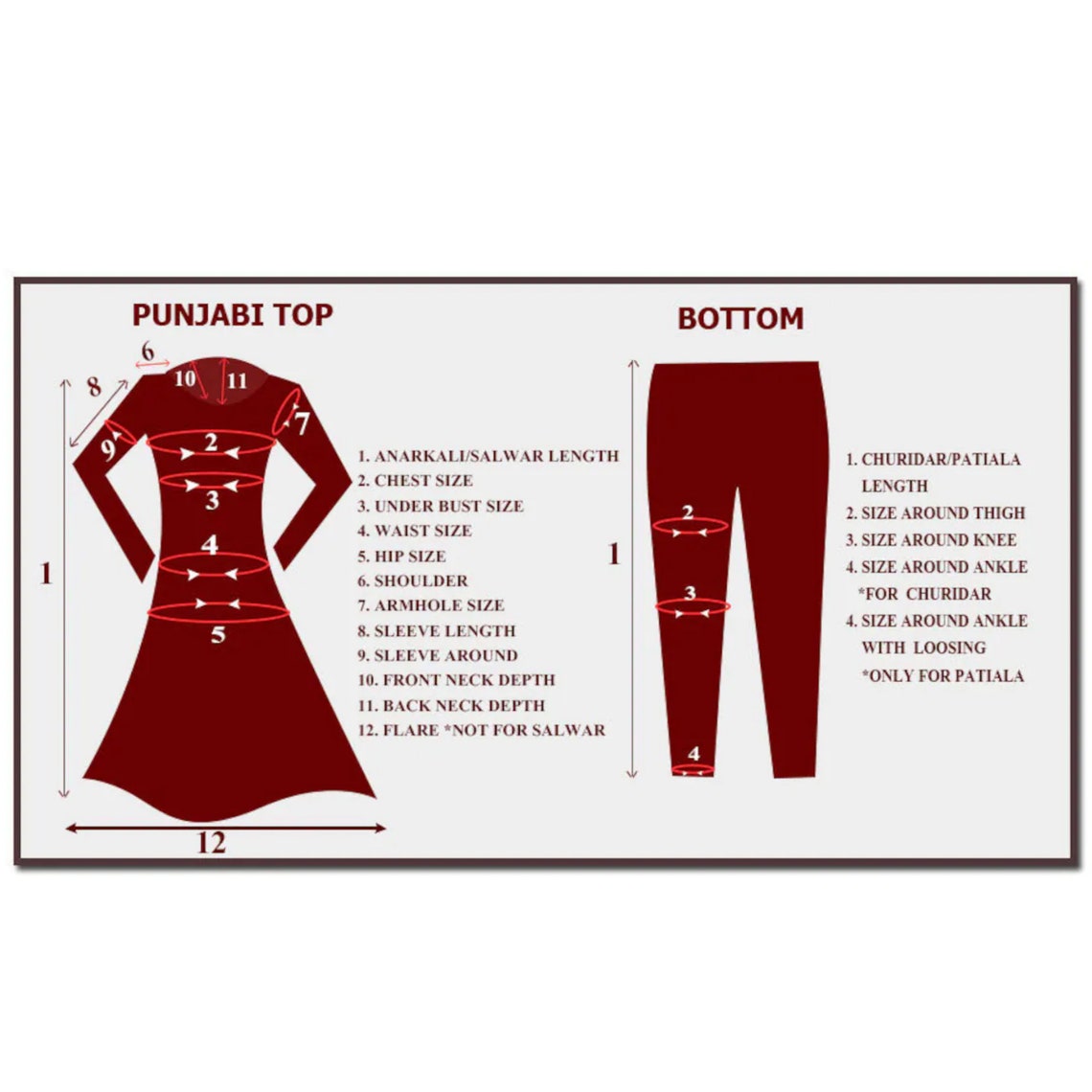 Punjabi Salwar Suit New Trending Design Custom Size Stitching Etsy