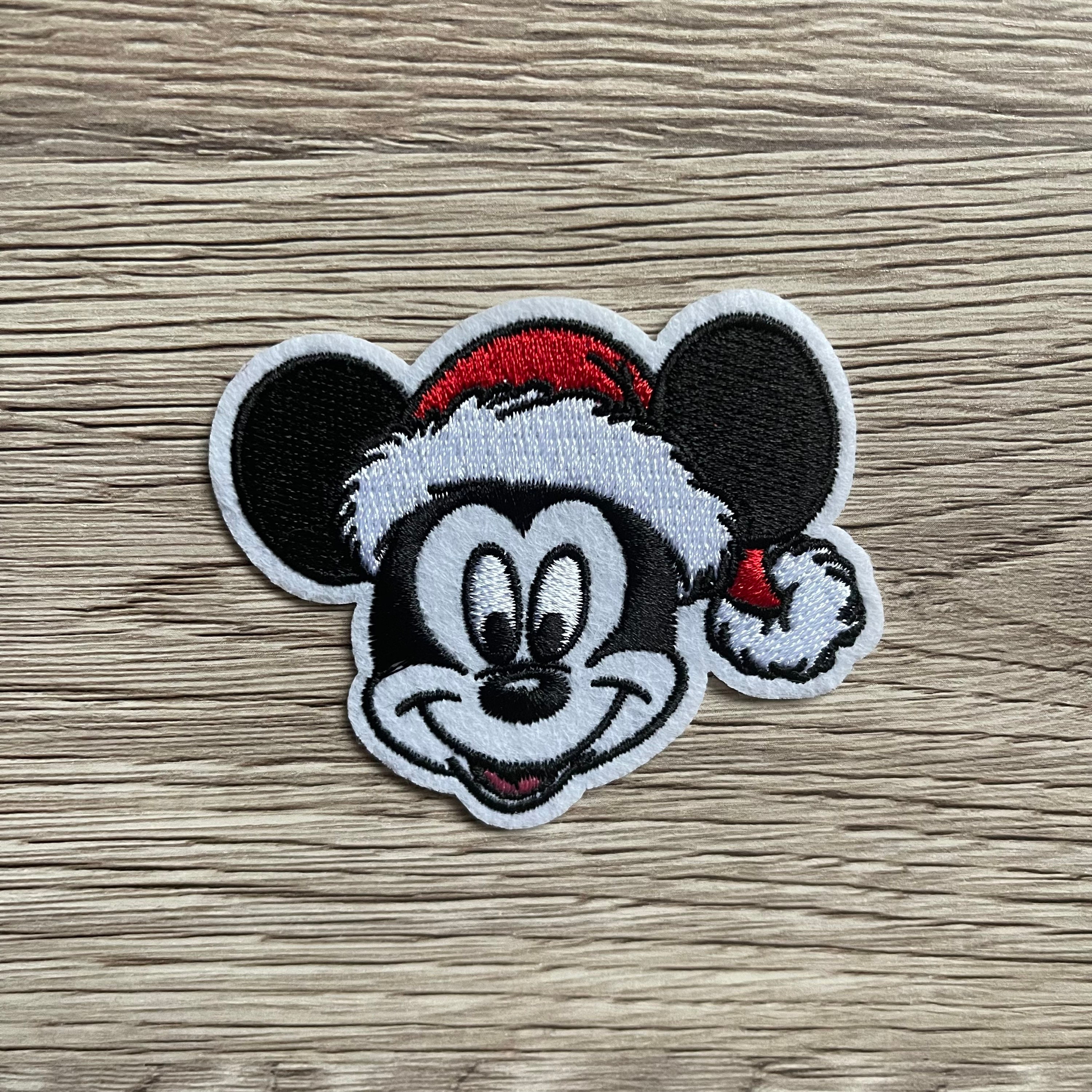 Disney Patch Mickey Mouse Iron on Large Embroidered XL Applique