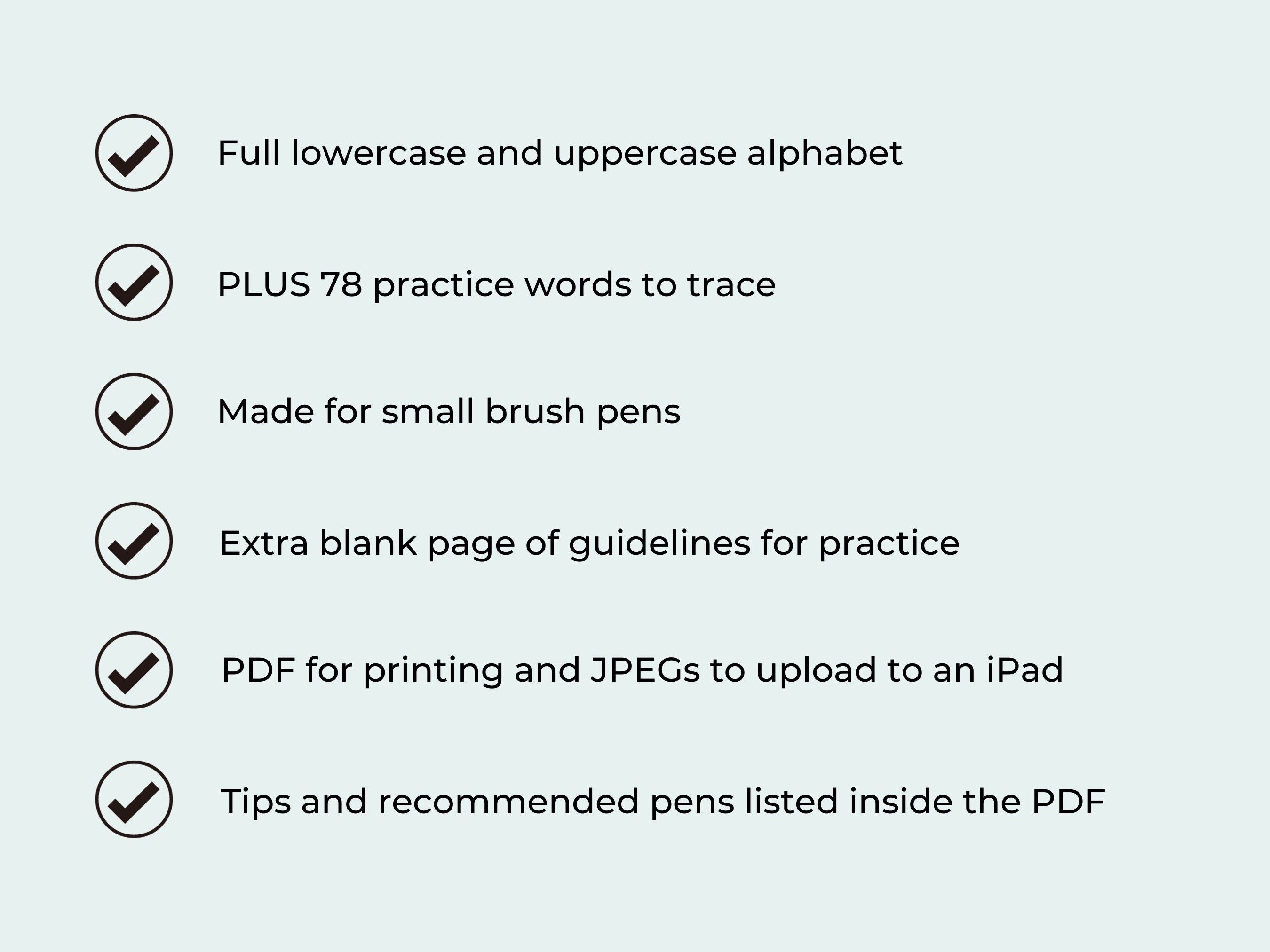 Modern Calligraphy Alphabet Practice Sheets | Printable Lettering ...