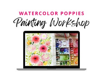 Aquarell Blumenmalerei Workshop | Wie man helle Sommerblumen mit Aquarell malt Video Tutorial