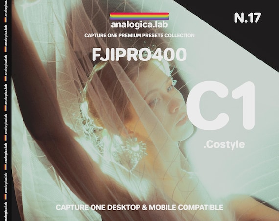 35MM FUJI PRO 400 - Capture One Style - Desktop & Mobile Pc Mac iPad Pro C1 Preset .costyle - For Professional Photography