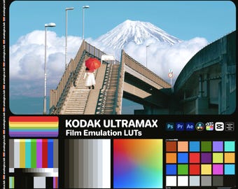 35MM KODAK ULTRAMAX - Film Emulation LUTs for Rec709 - For Professional Filmmaking and Photography 