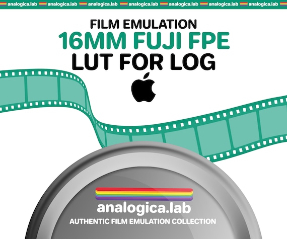 LUT Super16 Fuji FPE 16MM Film Emulation, Professional Color Grading VideoLut iPhone filetype: .cube for Apple LOG Film Emulation