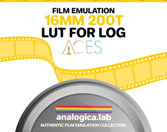 LUT Super16 KODAK 200T 16MM Film Simulation for Professional Color Grading VideoLut PhotoLut filetype: .cube for ACES ACEScct Film Emulation