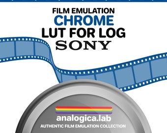 LUT KODAK CHROME 35MM Film Simulation, Professional Color Grading VideoLut PhotoLut filetype: .cube for Sony SLog3 Film Emulation